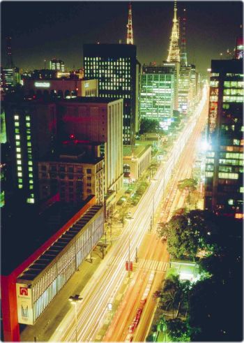 Avenida Paulista, vista noturno